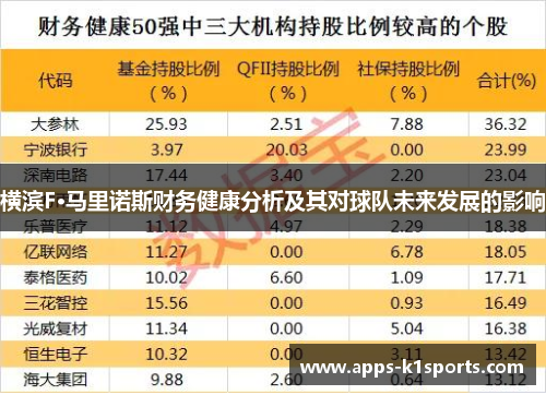 横滨F·马里诺斯财务健康分析及其对球队未来发展的影响