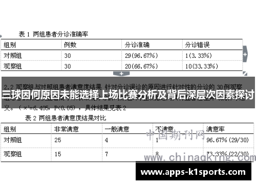 三球因何原因未能选择上场比赛分析及背后深层次因素探讨